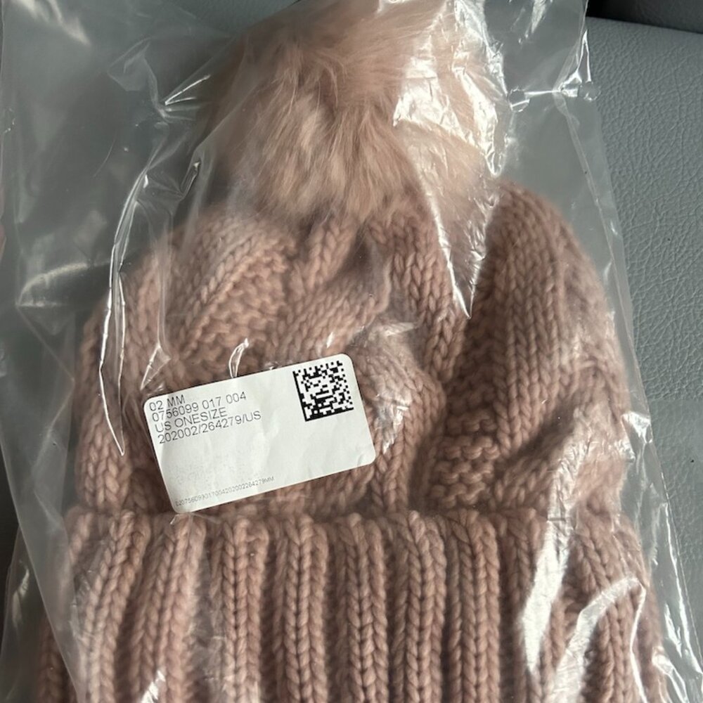 BNIB Blush Knit Pom Pom Hat from H&M